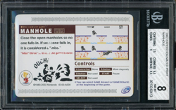 2002 Pokemon Expedition Match Print Manhole For Position Only Test Print BGS 8 - Image 1