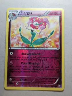 Pokemon TCG Florges 66/106 Reverse Holo Rare XY Flashfire - Image 1