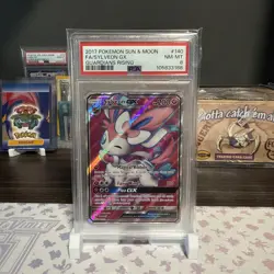 PSA 10 GEM MINT Sylveon GX Guardians Rising Full Art 140/145 Pokemon 2017 - Image 1