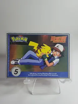 Alakazam Vintage Burger King Mewtwo Strikes Back 1999 Poketrivia Card - Image 2