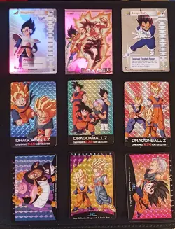 DBZ Dragon Ball Z FOIL GOKU VEGETA 195 CCG Unlimited Trunks Saga MP 9 CARD - Image 1