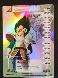 DBZ Dragon Ball Z FOIL GOKU VEGETA 195 CCG Unlimited Trunks Saga MP 9 CARD - Image 3