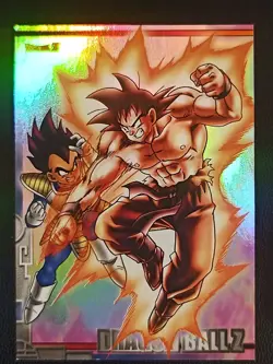DBZ Dragon Ball Z FOIL GOKU VEGETA 195 CCG Unlimited Trunks Saga MP 9 CARD - Image 4