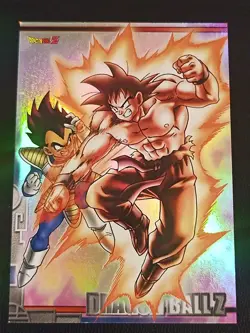 DBZ Dragon Ball Z FOIL GOKU VEGETA 195 CCG Unlimited Trunks Saga MP 9 CARD - Image 5