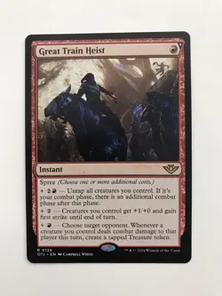 Great Train Heist MTG Magic the Gathering Card NM Near Mint OTJ - Image 1