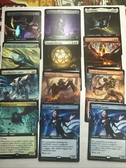 Magic the Gathering Lot Extended Arts (12 Cards) - Image 1