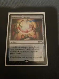 MTG - COMMANDER'S SPHERE - PROMO - RARE - FOIL - ARTIFACT - - Image 1