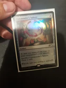 MTG - COMMANDER'S SPHERE - PROMO - RARE - FOIL - ARTIFACT - - Image 2