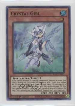 Crystal Girl (SR) 1st Ed. YuGiOh King's Court #KICO-EN015 00jz - Image 1