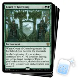 COURT OF GARENBRIG X4 Wilds Of Eldraine: Commander Magic MTG MINT CARD - Image 1