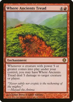 Where Ancients Tread - Shards of Alara - Magic the Gathering MTG - Image 1