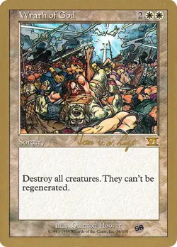 Wrath of God SB Sideboard - Tom van de Logt 2000 World Championship - MTG - Image 1