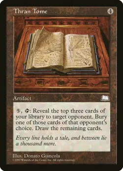 Thran Tome - Weatherlight - Magic the Gathering MTG - Image 1