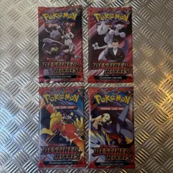 Pokemon Scarlet & Violet Destined Rivals Bundle 4 x TCG Booster Packs - Image 1