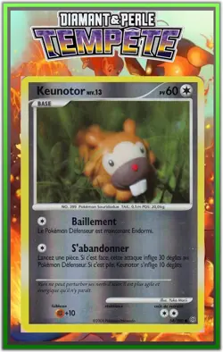 Keunotor Reverse - DP07:Tempete - 54/100 - Carte Pokemon Francaise - Image 1
