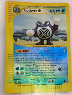 Poliwrath R Expedition 24/165 R Reverse Holo Foil R Pokemon R Italiano R EX - Image 2