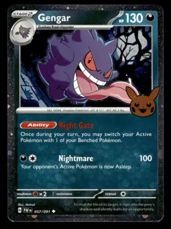 Gengar 057/091 Cosmos Holo Trick or Trade 2024 Pokemon Card - Image 1