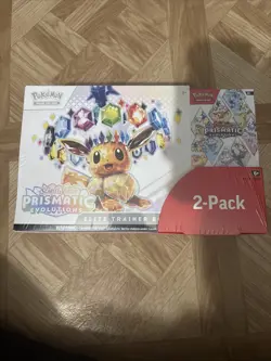Costco Pokemon Prismatic Evolutions 2-Pack Trainer Box and Booster Bundle NEW - Image 1