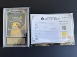 ARS 10 Pokemon Card 2023 Pikachu with Grey Felt Hat # 085 Promo Van Gogh - Image 1