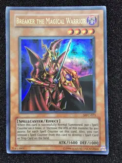MP YUGIOH BREAKER THE MAGICAL WARRIOR Ultra Rare Holo MFC-071 - Image 1