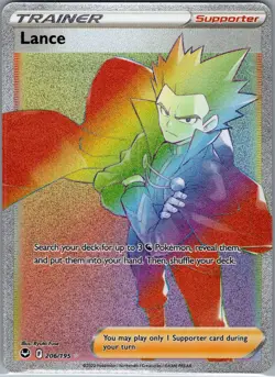 Lance 206/195 - Pokemon SWSH12: Silver Tempest - Full Art Secret Rare (NM) - Image 1