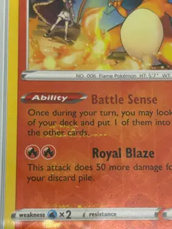 Pokemon SWSH Vivid Voltage Charizard Reverse Holo ERROR PSA 10 - Image 3