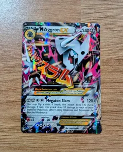 Pokemon TCG M Aggron EX 94/160 Primal Clash XY Mega Ultra Rare Holo Card (NM/LP) - Image 1