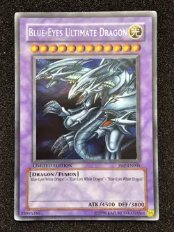 MP YUGIOH BLUE EYES ULTIMATE DRAGON Limited Secret Rare Holo JMP-EN005 - Image 1