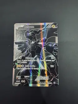 Zekrom 114/114 Full Art BLACK BACKGROUND Black & White Pokemon TCG LP-NM - Image 1