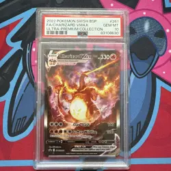 2022 Pokemon SWSH261 Charizard VMAX Full Art Rare UPC Ultra Premium #261 PSA 10 - Image 1