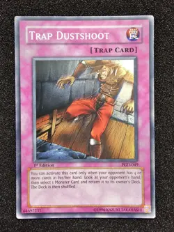 MP YUGIOH TRAP DUSTSHOOT 1st Edition Common PGD-049 - Image 1