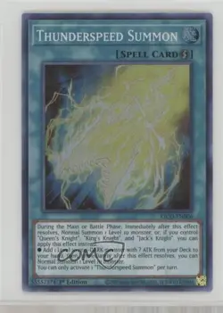 Thunderspeed Summon 1st Ed. YuGiOh King's Court #KICO-EN006 0b3 - Image 1
