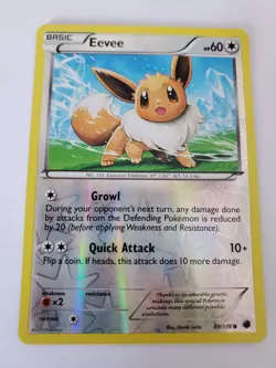 Pokemon Card Eevee Plasma Freeze Reverse Holo Common 89/116 Near Mint - Image 1