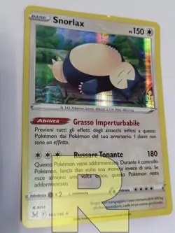 Snorlax R Origine Perduta 143/196 R Rara Holo Foil R Pokemon R Italiano Good - Image 2