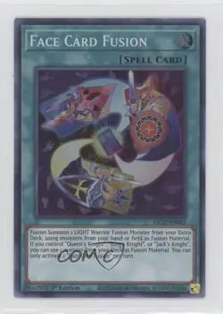 Face Card Fusion (SR) 1st Ed. YuGiOh King's Court #KICO-EN005 00ah - Image 1