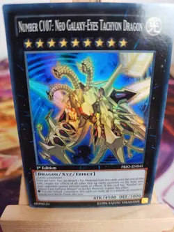 Number C107 Neo Galaxy-Eyes Tachyon Dragon PRIO-EN041 Super Rare EN NM YUGIOH - Image 1