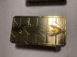 *** 2019 GOLD SARCOPHAGUS TIN FACTORY SEALED *** UNOPENED YUGIOH! - Image 1