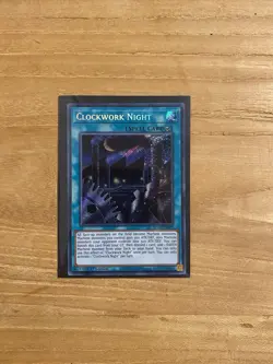 Yugioh Clockwork Night BLCR-EN007 Secret Rare 1st Ed NM - Image 1