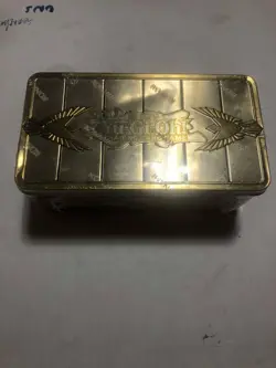 *** 2019 GOLD SARCOPHAGUS TIN FACTORY SEALED *** (DENTED) UNOPENED YUGIOH! - Image 2