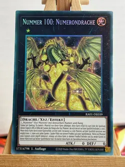 Number 100: Numeron Dragon RA01-EN039 Collector Rare German NM YUGIOH - Image 1