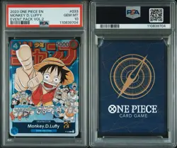 One Piece Card Game- Monkey.D.Luffy P-033 Promo PSA10 English Jump Luffy - Image 4