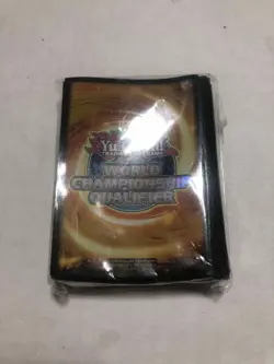 * 2015 WORLD CHAMPIONSHIP QUALIFIER WCQ SLEEVES * SEALED 80CT YELLOW YUGIOH! - Image 1