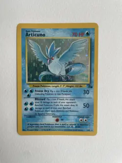 Pokemon TCG WOTC 1999 Fossil Set: Articuno 2/62 Holo Rare Card - Image 3