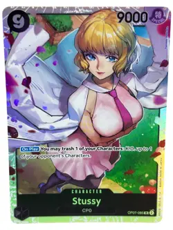 Stussy OP07-085 SR Holo | 500 Years in the Future OP07 | One Piece Card TCG - Image 1