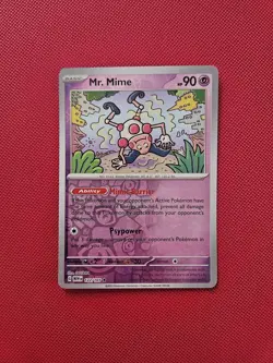 Pokemon Card Mr. Mime Pokemon 151 Scarlet & Violet Reverse Holo 122/165 NM - Image 1
