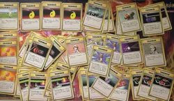 Bulk Lot 60+ Base Set Trainer Common Uncommon & Rare Japanese Pokemon Card Lot - Image 1