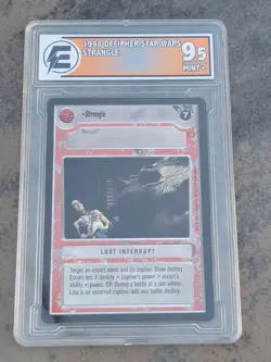 1998 Decipher Star Wars Card Game: Jabba's Palace Strangle Slave Leia Graded 9.5 - Image 1