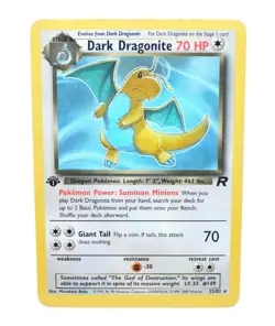 Dark Dragonite 22/82 Regular 1st Edition Team Rocket - Pokemon Card TCG (MP) - Image 1