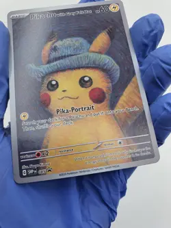 Pokemon x Van Gogh Museum: Pikachu with Grey Felt Hat Promo Card 2023 - Image 3