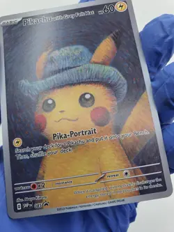 Pokemon x Van Gogh Museum: Pikachu with Grey Felt Hat Promo Card 2023 - Image 5